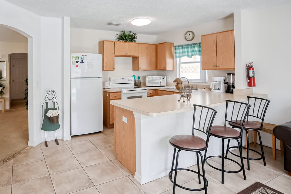 House, Multiple Beds, Pool Access, Pool View (Bright and Cozy Escape - The Hamlets) | Private kitchen