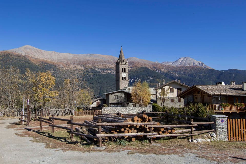Château Beaulard, a small typical village located near Oulx