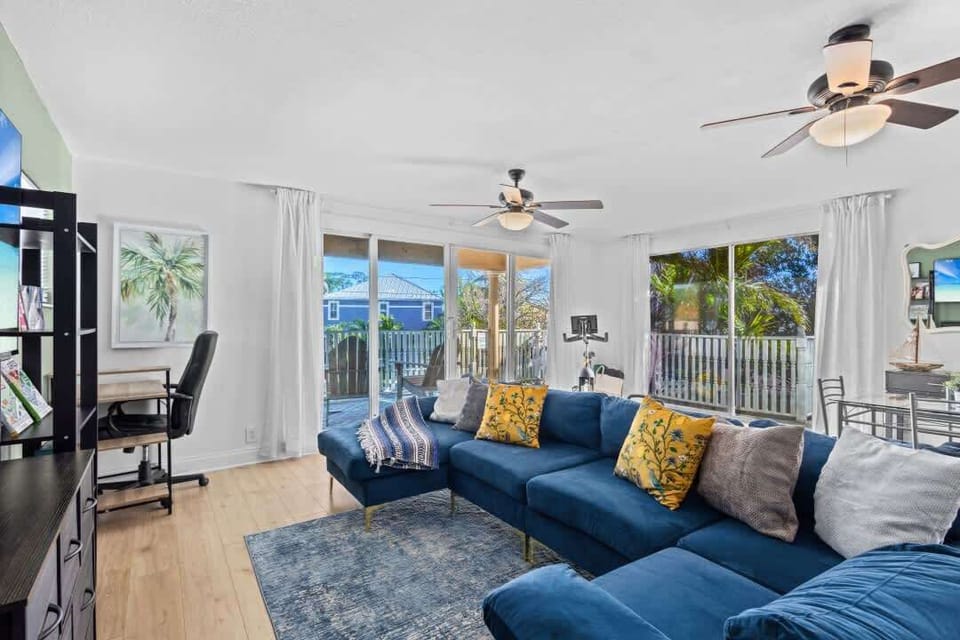 Spacious living room with comfortable seating