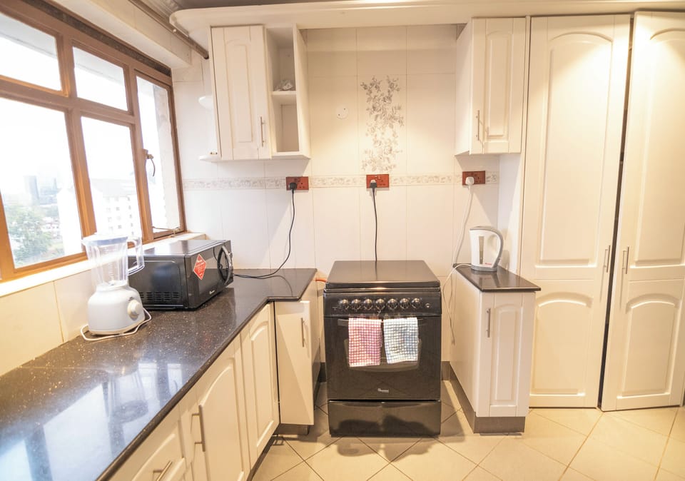 Family Apartment, City View | Private kitchen | Fridge, microwave, cookware/dishes/utensils