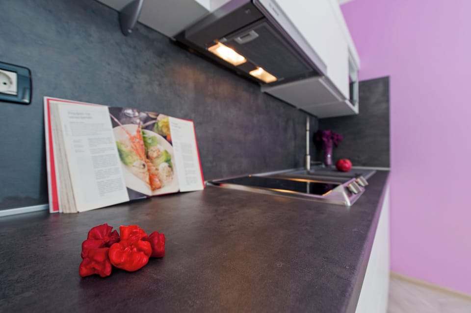 Comfort Apartment, Balcony | Private kitchen | Coffee/tea maker, electric kettle, toaster, freezer