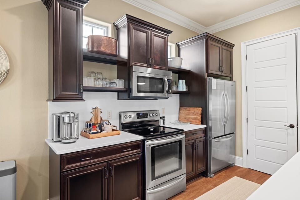 Fully stocked kitchen