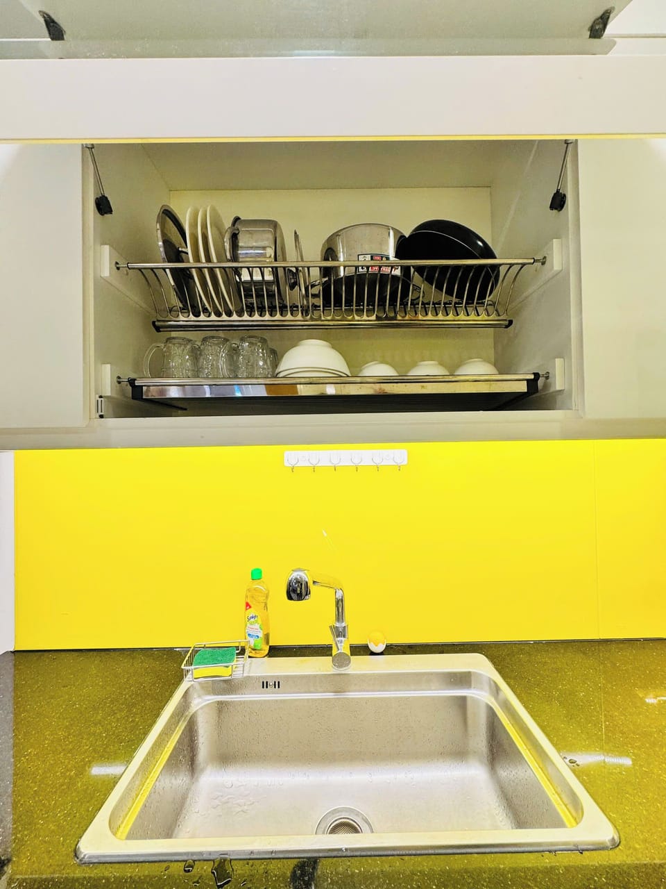 Family Apartment, 2 Bedrooms, City View | Private kitchen | Full-size fridge, microwave, oven, stovetop