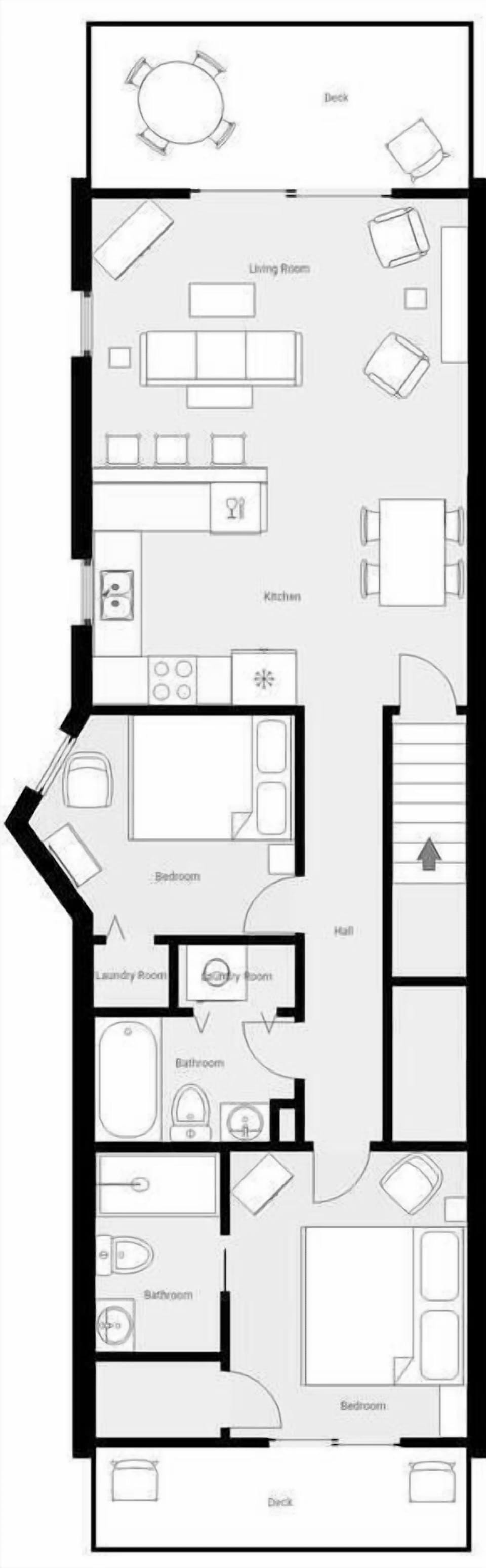 Explore your future home's thoughtful layout with this detailed floor plan showing spacious living areas, modern kitchen, and private bedrooms.