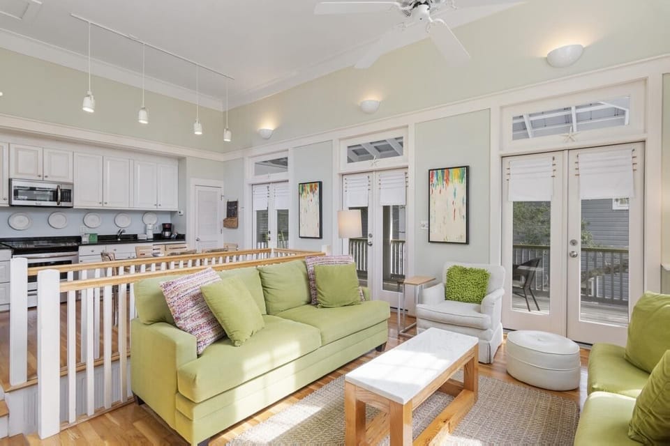 SUITE I LIVING AREA WITH PORCH VIEWS