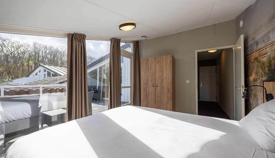 Wake up to sunshine and step straight onto your terrace.