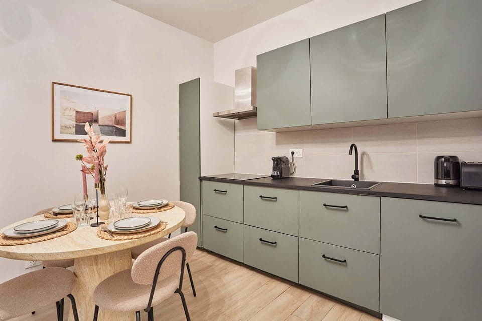 Cuisine ouverte dans le salon