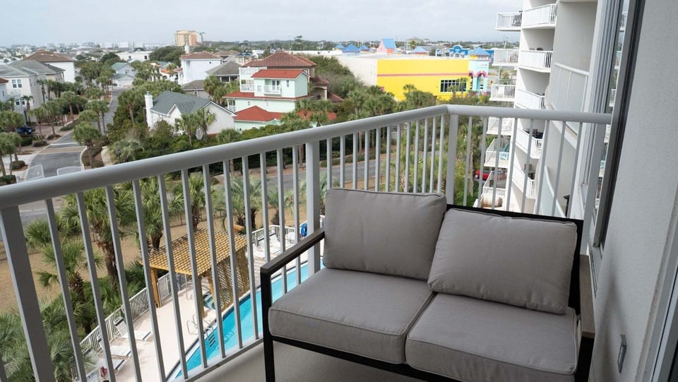 Architecture, Balcony, Building, Couch, Furniture
