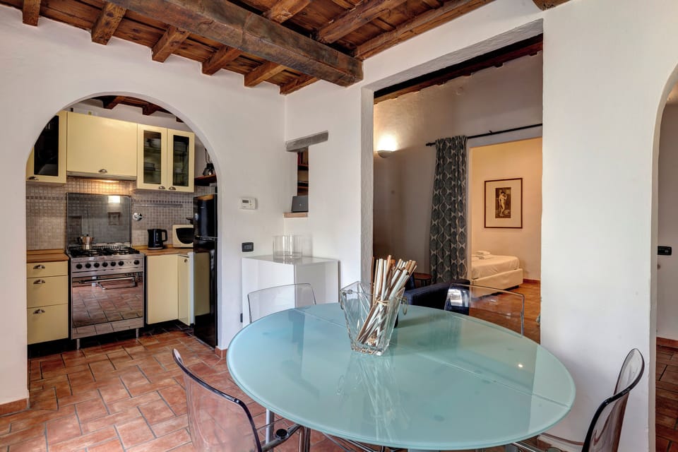 Apartment | Living area | 30-inch flat-screen TV with satellite channels