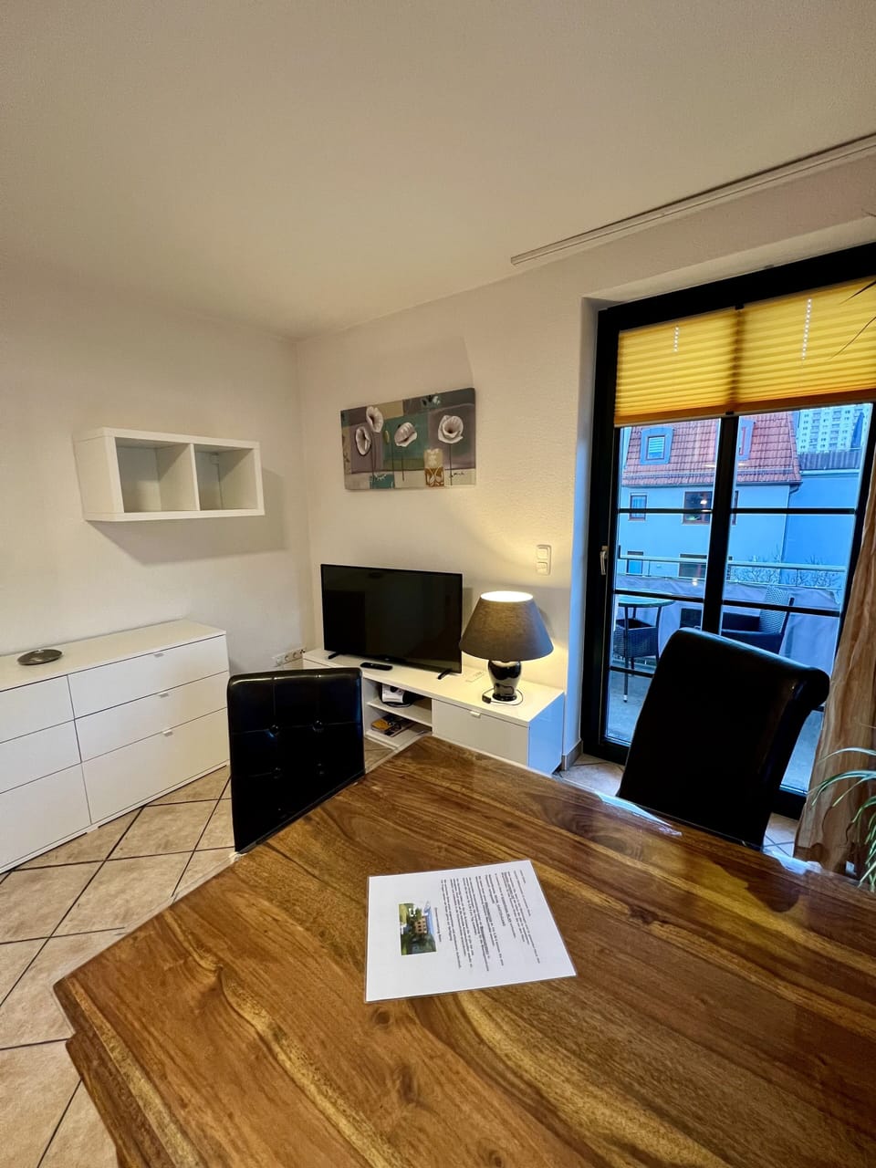 Comfort Condo, 1 Bedroom, Balcony, Garden Area (Wohnung 2) | Living area | 24-inch LCD TV with satellite channels, TV, DVD player
