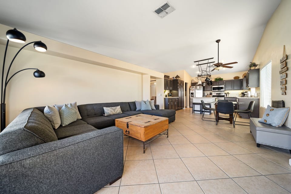 Bright open living area with comfortable seating