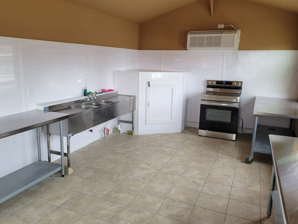 Mini-fridge, microwave
