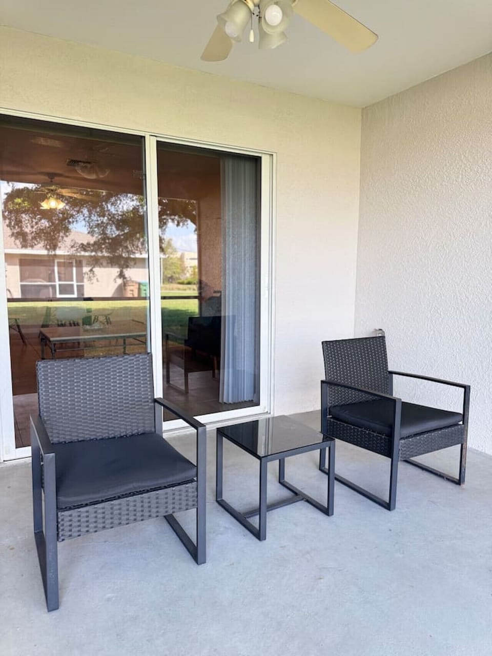Comfy patio furniture for the morning coffee