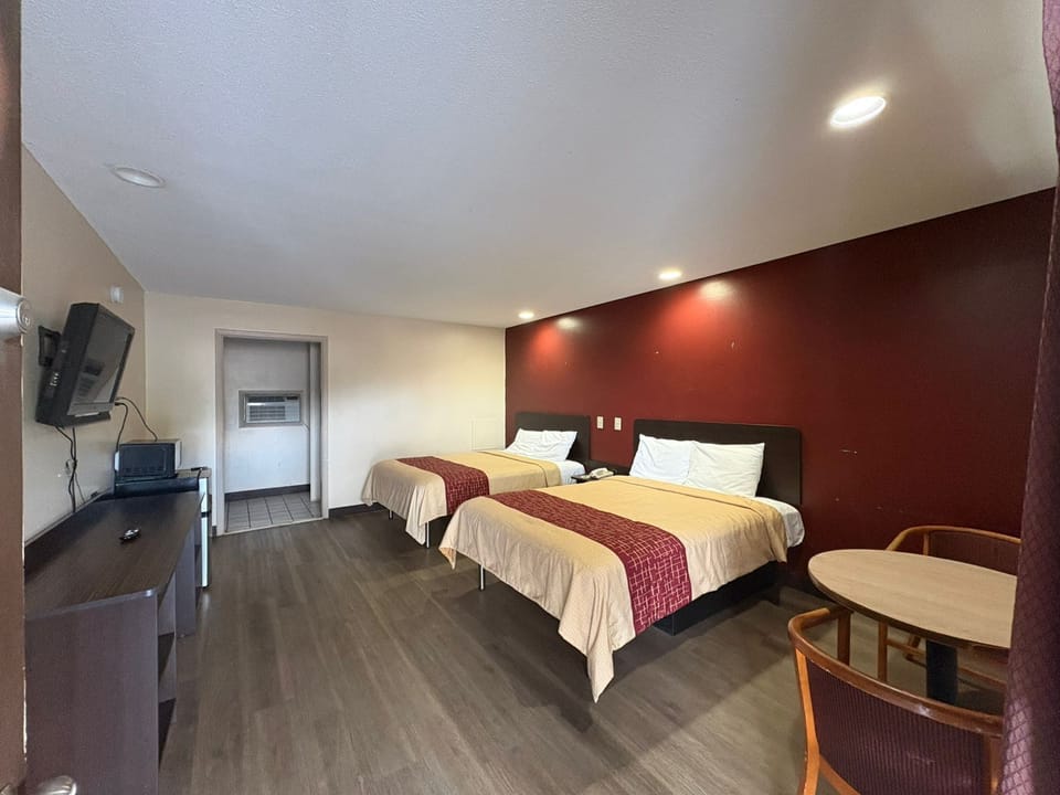 Room, 2 Queen Beds, Non Smoking | Desk, free WiFi, bed sheets