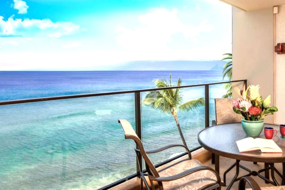 Mornings with coffee, overlooking the ocean, on your private lanai. MAH-719