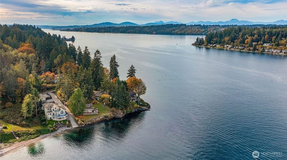 Enjoy serene waterway views looking toward Bremerton