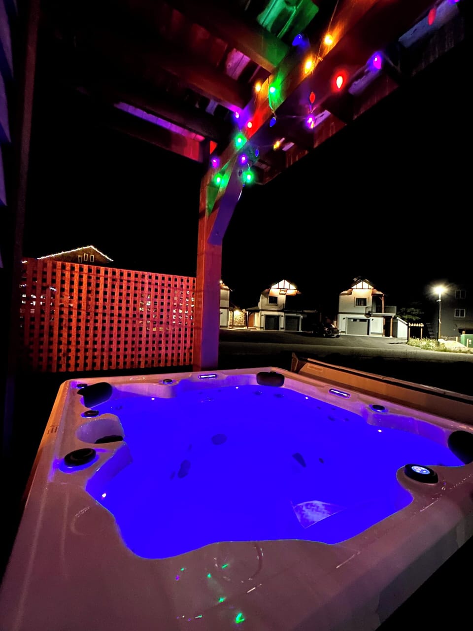 Private hot tub