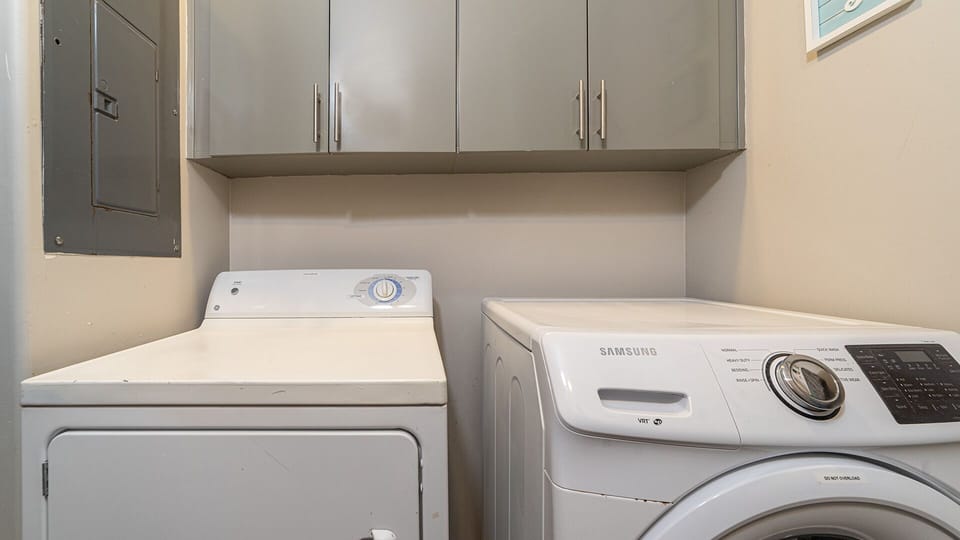 washer and dryer.
