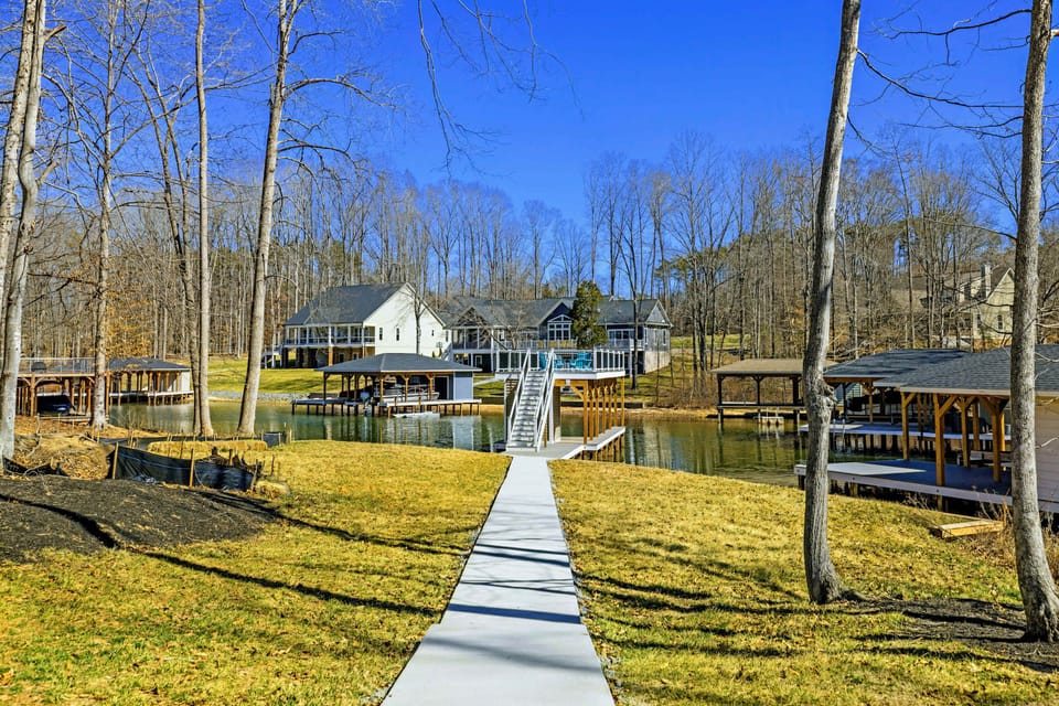 Waterfront Yard - The lake is the backdrop, and the yard is where the whole group comes together.