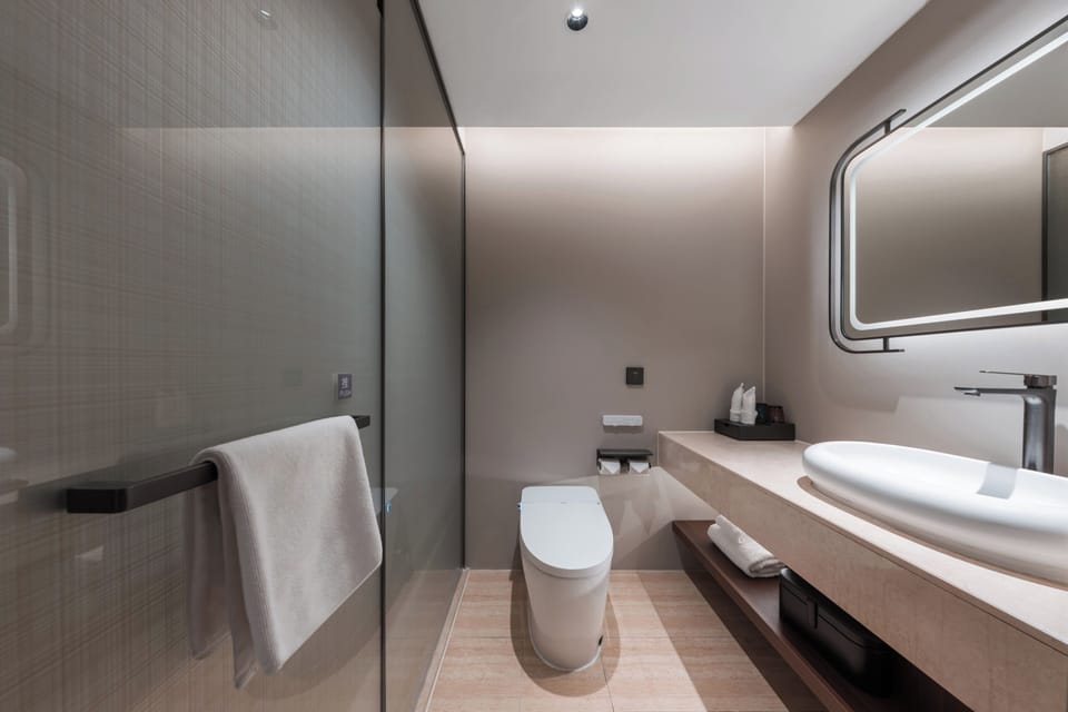 Classic Twin Room | Bathroom | Shower, free toiletries, hair dryer, slippers