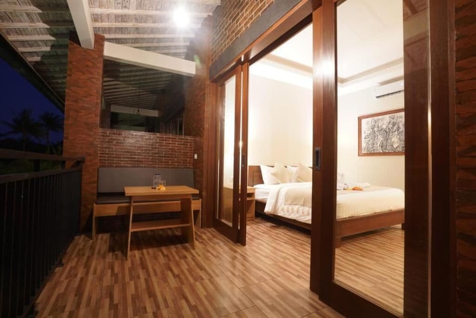Double Room, Balcony, Pool View | Terrace/patio