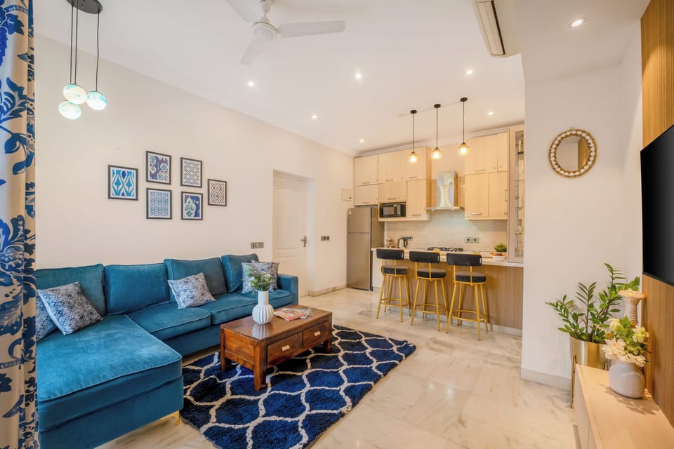 Apartment, 2 Bedrooms, Kitchenette | Living area | 42-inch Smart TV with digital channels
