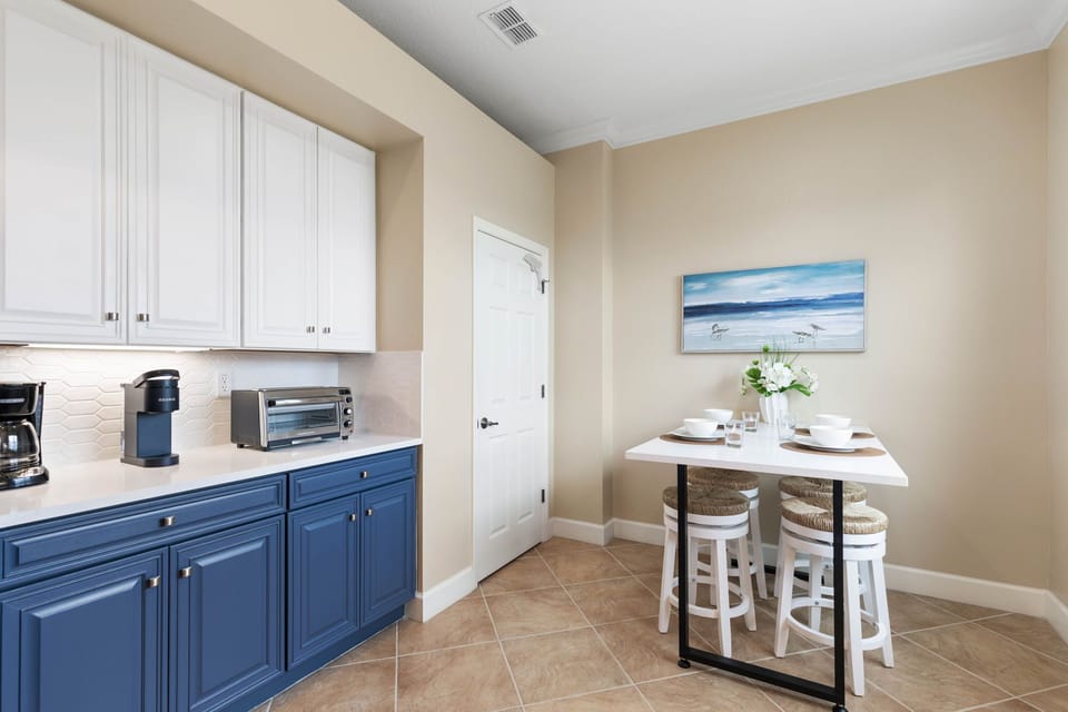 Brew up your cup of morning coffee in the Keurig or the Drip Coffee makers.