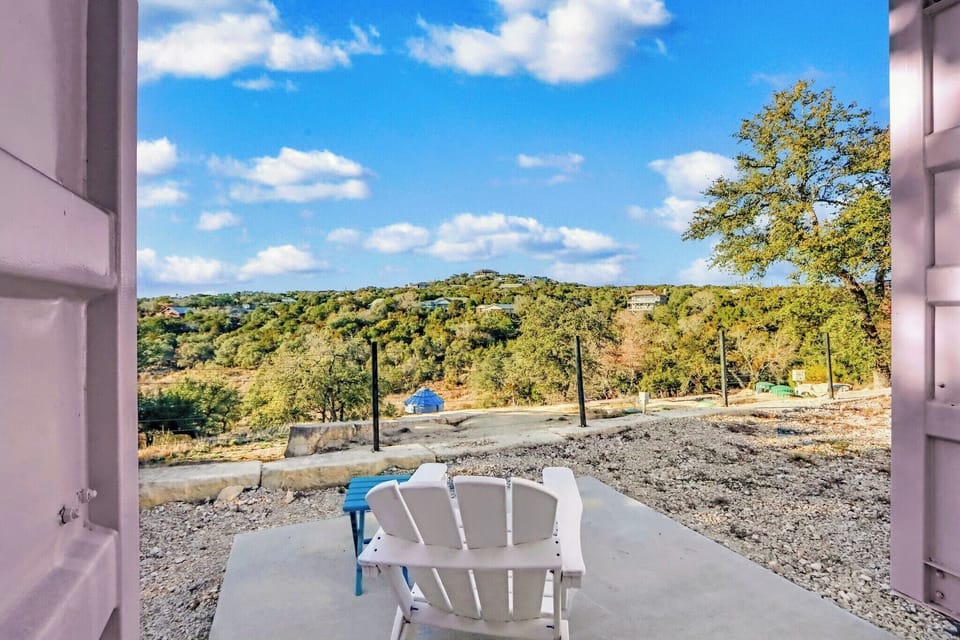 Enjoy hill country views from your private patio
