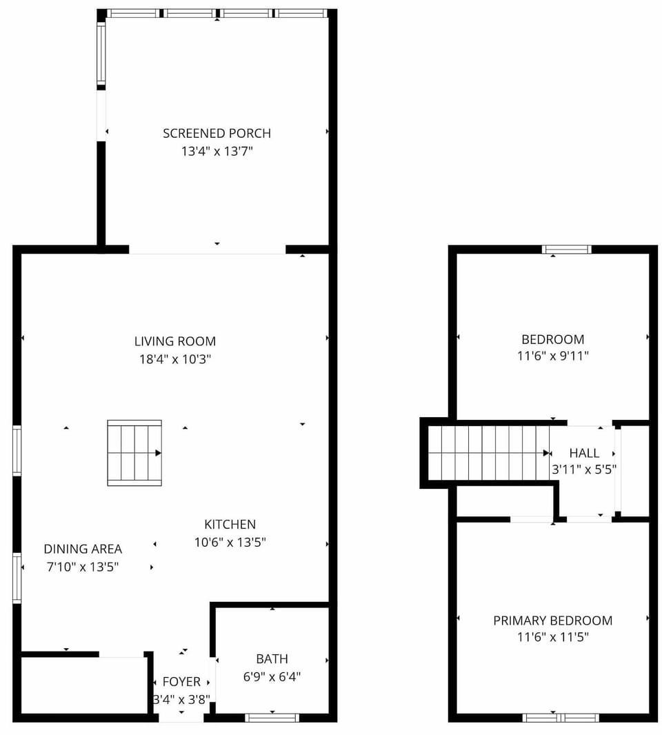 Chalet 39's Floor Plan.