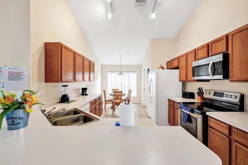 Fully equipped kitchen with everything you need to cook, snack, and feel right at home.