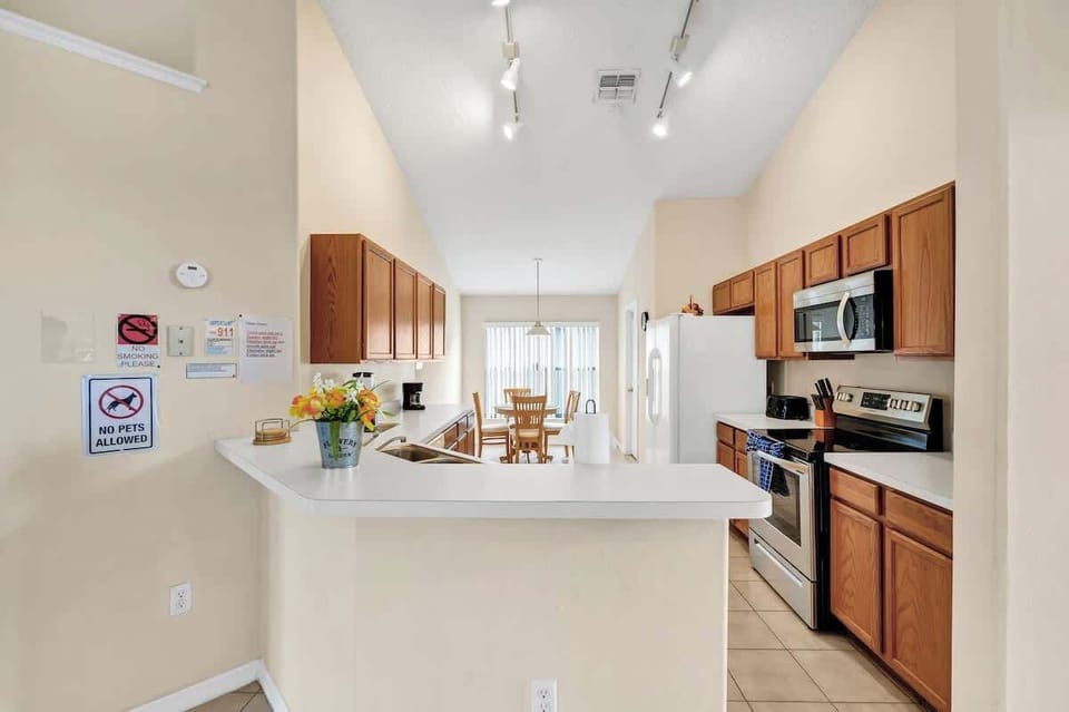 Fully equipped kitchen with everything you need to cook, snack, and feel right at home.