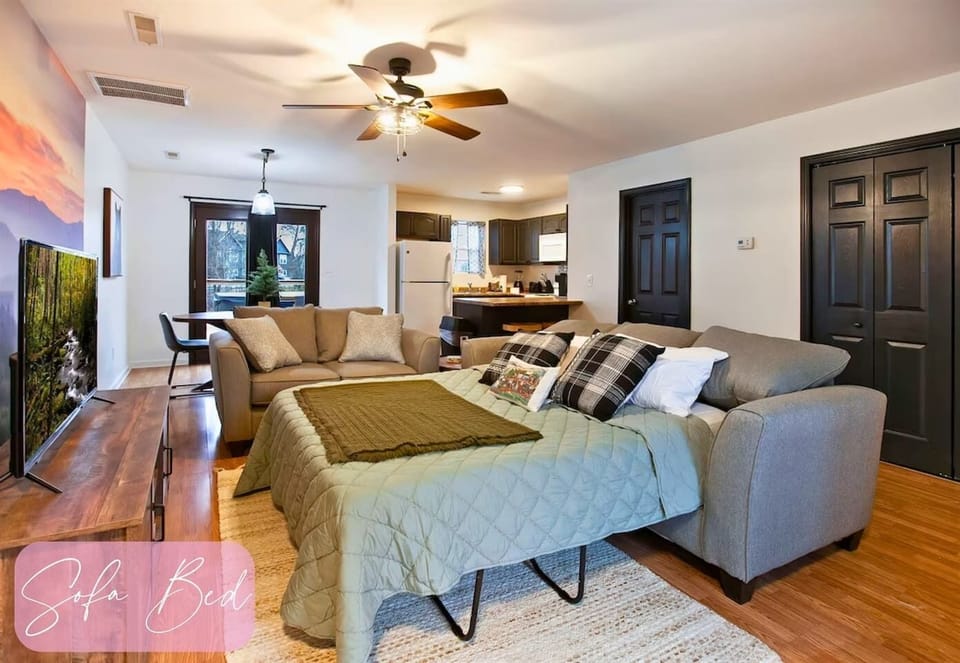Versatility at its finest—a comfy sofa by day unfolds into a snug bed by night, ensuring everyone has a place to rest.