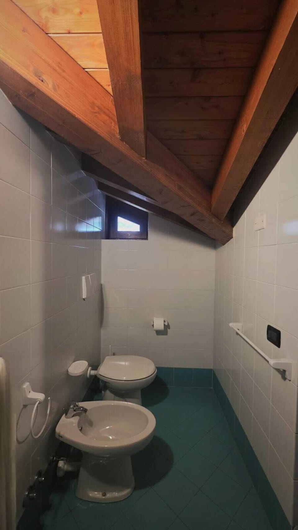 Shower, free toiletries, hair dryer, bidet