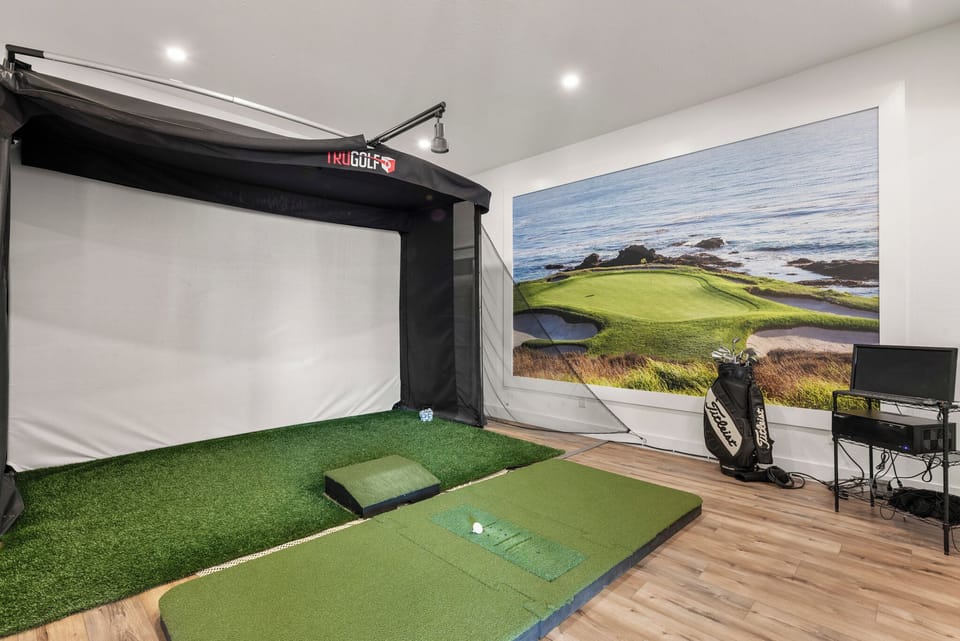 WH250: The Club House | Bottom Level Golf Simulator Room