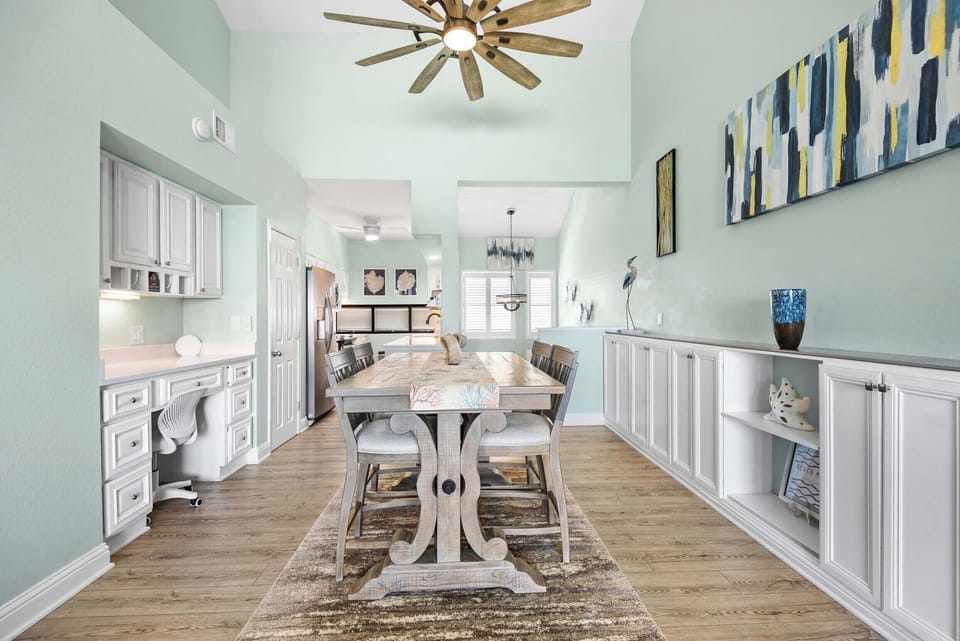 Dining and kitchen area
