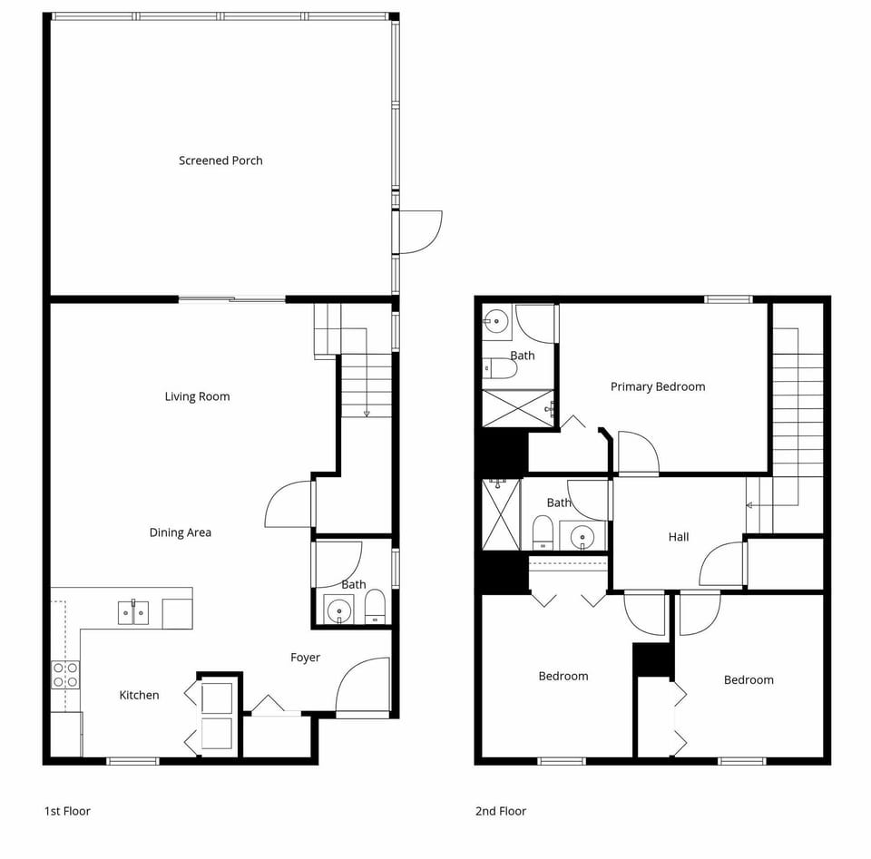 Floor Plan - Stairs are required to get to the bedrooms