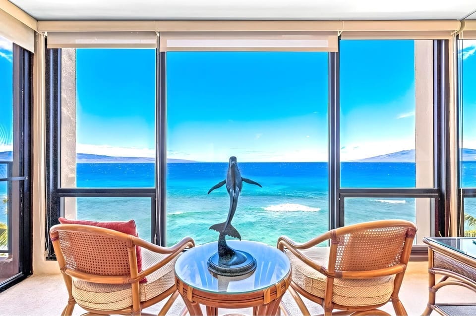 Sip your morning coffee and enjoy endless ocean views from the comfort of the living room  MAH-814