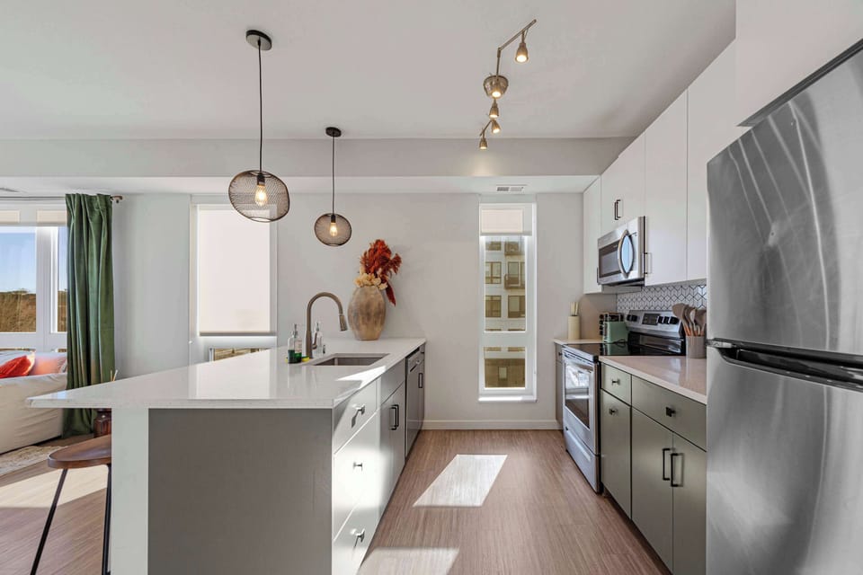 Modern appliances and a spacious layout make cooking, dining, and entertaining easy and stress free throughout your stay.