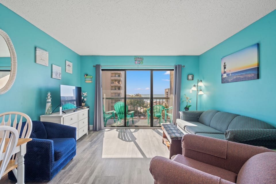 Relax in your bright living area