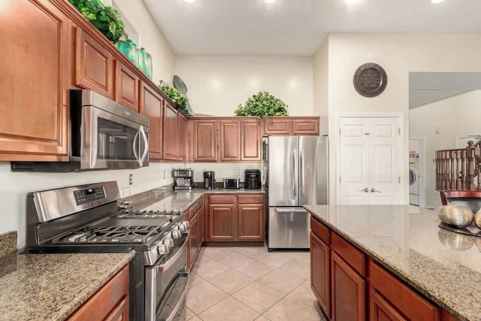 Fully stocked kitchen with modern appliances — everything you need to cook your favorite meals with ease.