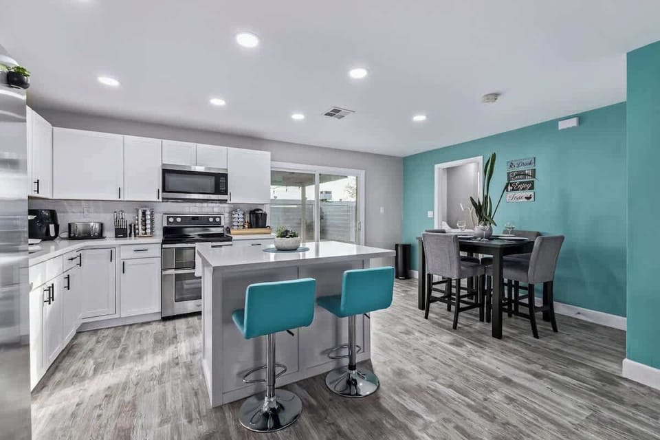 Spacious dining area perfect for shared meals and conversation.