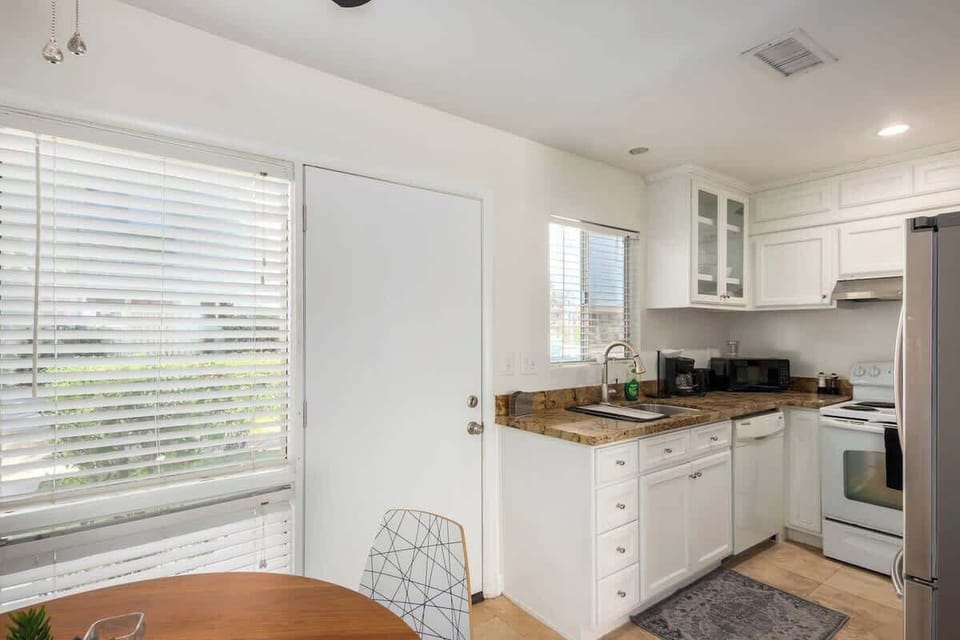 Cook up a storm in the fully equipped kitchen with all the appliances you need.