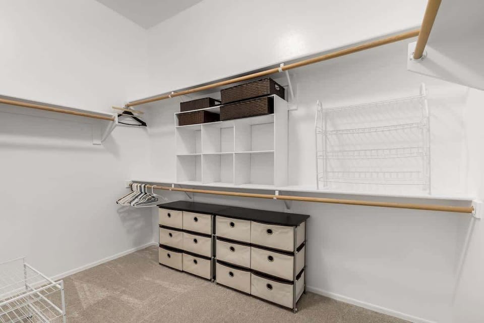Comfortable bedrooms designed for restful stays, including an adjustable king and flexible sleeping setups.