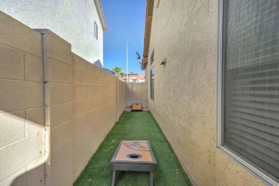 Challenge your group to a friendly game of cornhole in the backyard.