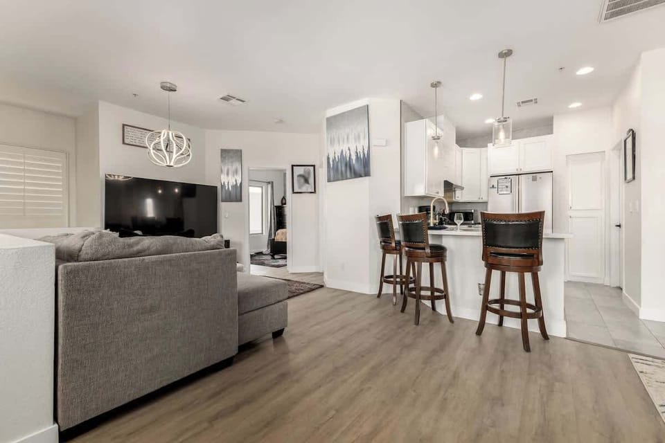 Bright and comfortable living space designed for relaxing, socializing, or unwinding after a day out.
