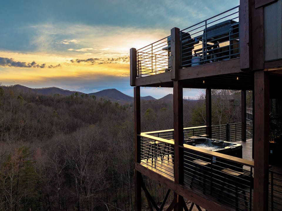 Elevated above the Smokies — enjoy panoramic views from multiple private decks