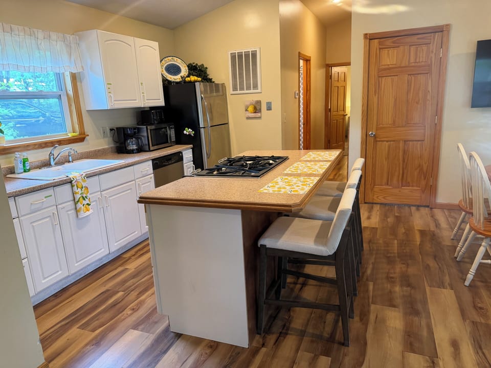 Island with seating for 3