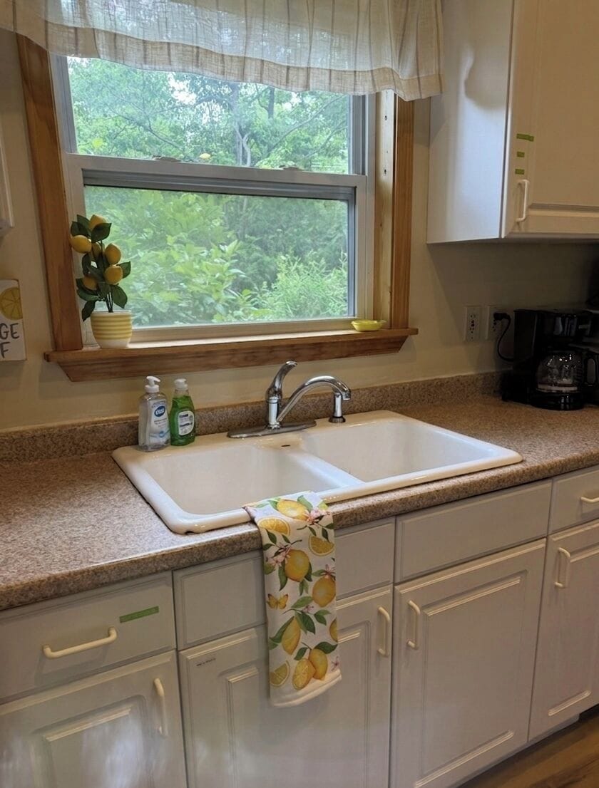 Cheerful doing the dishes on vacation 🍋 