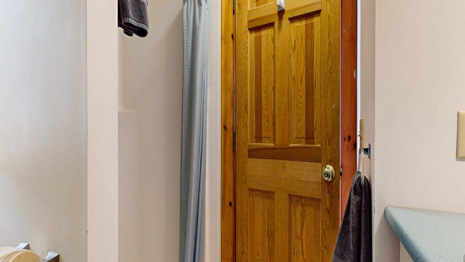 Upstairs Bathroom with shower