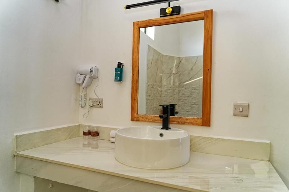 Executive Suite, Balcony, Garden View | Bathroom | Free toiletries, hair dryer, soap, toilet paper